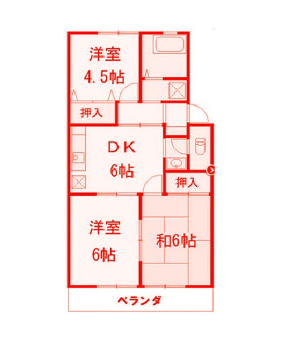 マリンハイツⅡの間取り