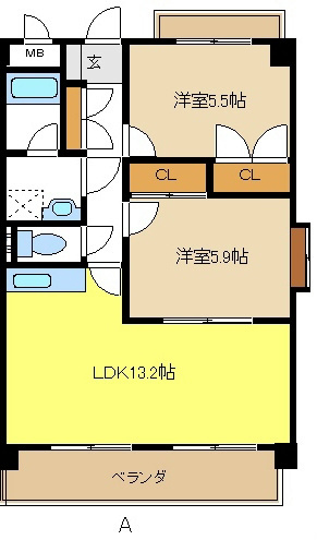 レージュ神の倉の間取り