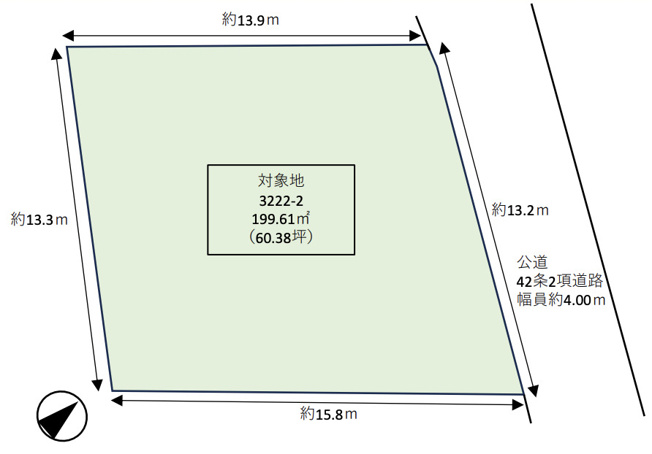 【土地図】 | 深谷市上野台　売地　全1区画　　