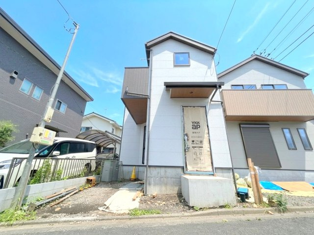 羽村市小作台5丁目　全2棟の前面道路含む現地写真|2号棟　現在建築中♪