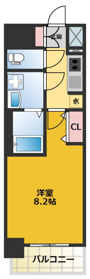 【間取り】 | S-RESIDENCE池下西 | 間取りです