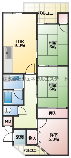 ジェントリーズ岡田の間取り