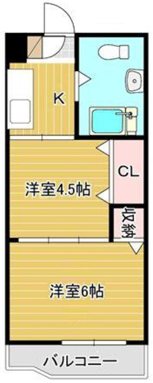 【間取り】 | 新大阪第２ダイヤモンドマンション | 上層階・南向き・陽当り良好・令和８年６月室内改装済・収益物件としてもおすすめ