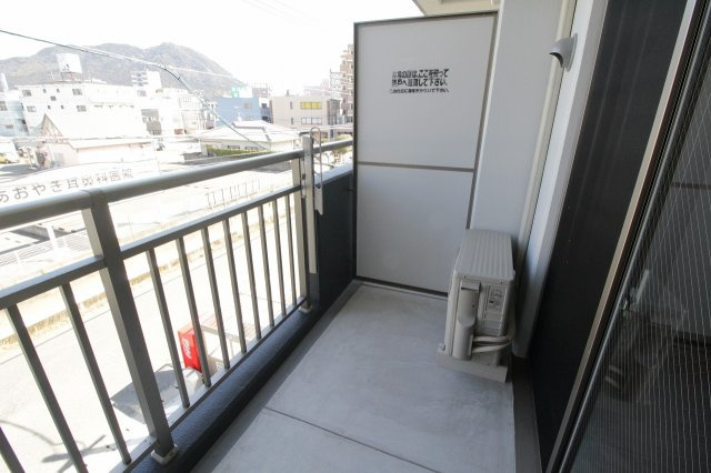 宗像市栄町の賃貸マンションのバルコニー
