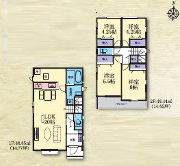 平塚市河内2丁目　新築戸建　全5棟A号棟