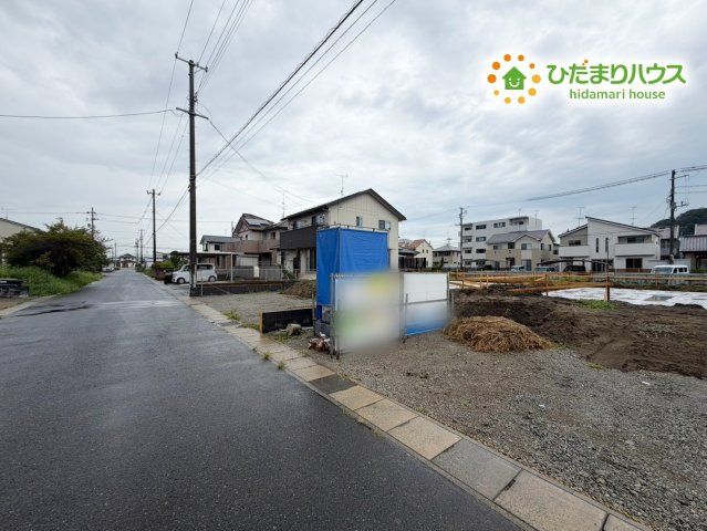 いわき市泉滝尻2丁目1期　新築戸建　5号棟の前面道路含む現地写真|近隣に商業施設多数あり(^^)/