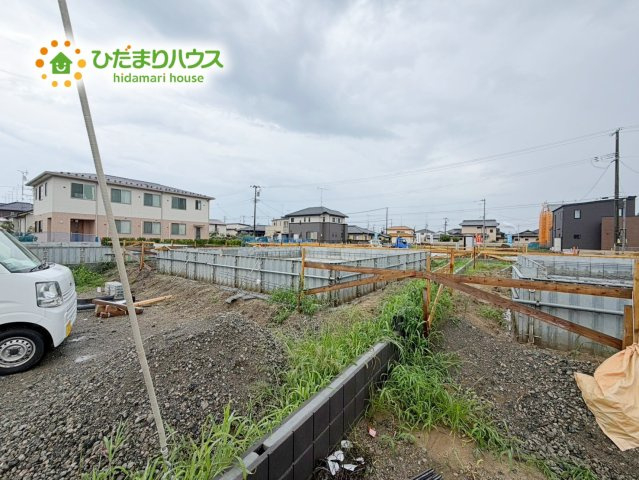 いわき市泉滝尻2丁目1期　新築戸建　2号棟の外観|駐車3台以上可能で、急な来客時にも安心ですね☆彡