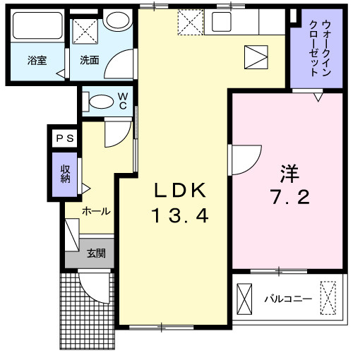 レヴェランス　Bの間取り