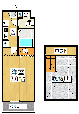 川崎市多摩区生田７丁目の賃貸マンションの間取り