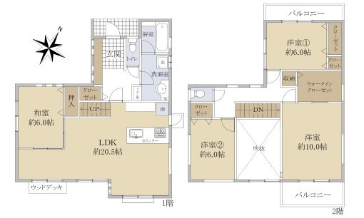 安佐南区山本新町５丁目の間取り