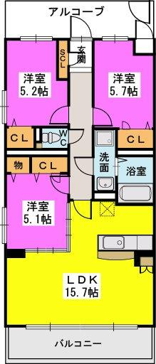 【間取り】 | プレミアム西長住