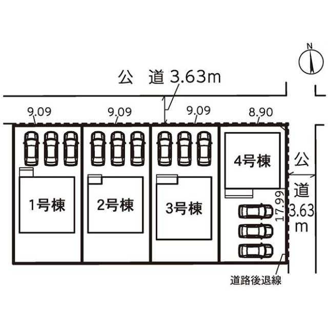 仲介手数料無料）一宮市浅野字長島の区画図
