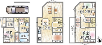 【間取り】 | 西立花町2丁目