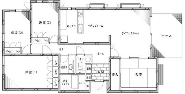 【間取り】 | クレインヒルズ大森 | ゆとりある４ＬＤＫ
