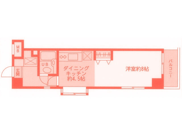 YSビルの間取り|角部屋・5階・広々29.40㎡♪