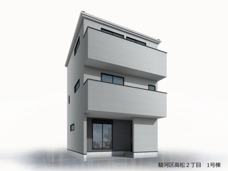 売新築戸建　静岡市駿河区高松２丁目の外観パース|外観パース
