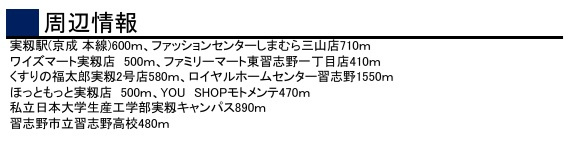 習志野市実籾６丁目の周辺