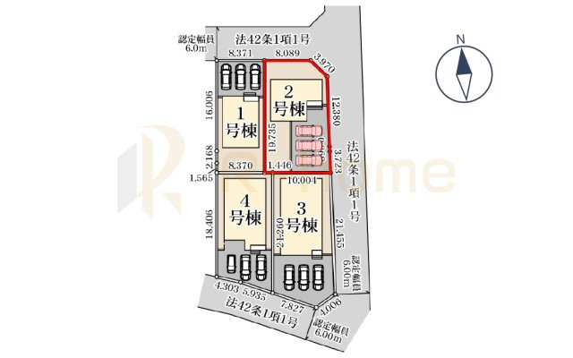 古河市下辺見第8　新築戸建て　2号棟の区画図|大きなお買い物だからこそ、メリット・デメリットを伝えさせて頂きます。
R-homeにお任せください♪