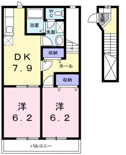 【間取り】 | ル－ラルタウンＡ | 間取りです。