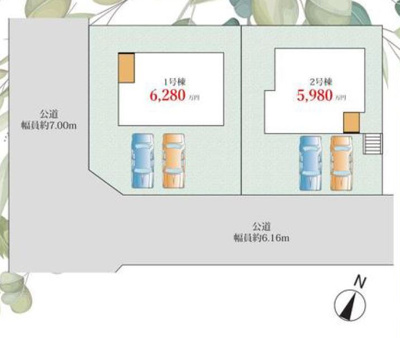 【区画図】 | 箕面市粟生新家3丁目新築戸建