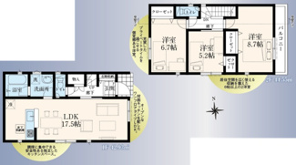 【間取り】 | 昭島市昭和町3丁目　新築戸建　【全4棟】