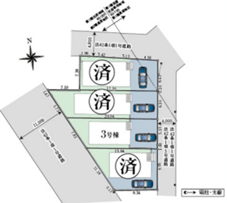 【区画図】 | 昭島市昭和町3丁目　新築戸建　【全4棟】