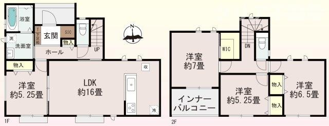 【間取り】 | 9/15値下げ！駐車4台可♪前橋市上新田町新築