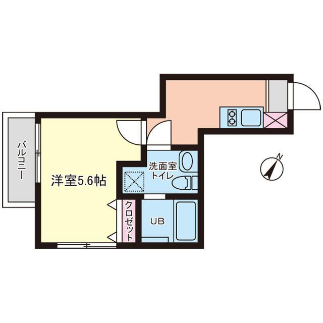 アノンテラス枡形Ⅱの間取り
