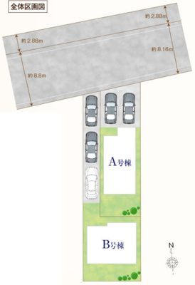 【区画図】 | 昭島市昭和町　新築戸建　【全2棟】