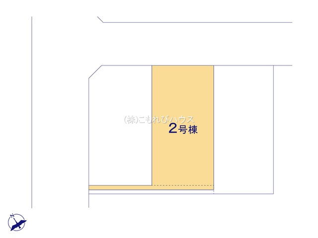 鴻巣市明用　新築一戸建て　3区画　02の区画図|2号棟