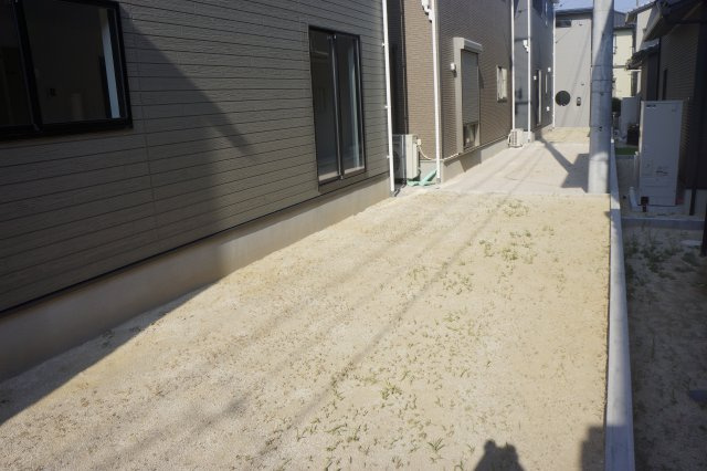 出雲市大津町　新築建売住宅　3棟現場　①号地の庭