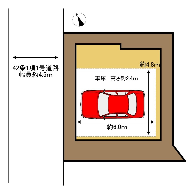 習志野市実籾５丁目の区画図