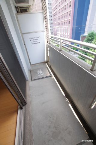ミモサ中津　仲介手数料無料のバルコニー
