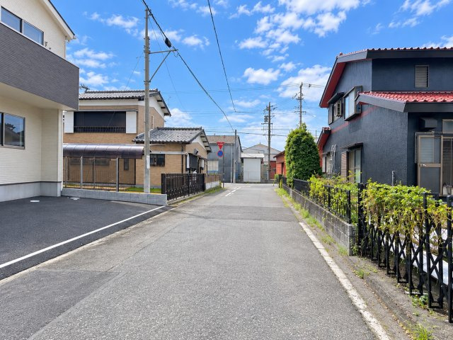 売新築戸建　静岡市清水区袖師町の前面道路含む現地写真