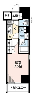 【間取り】 | プレール・ドゥーク西浅草 | 間取りです。