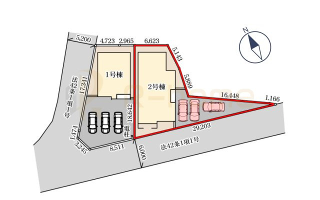 古河市上辺見第11　新築戸建て　2号棟の区画図|大きなお買い物だからこそ、メリット・デメリットを伝えさせて頂きます。
R-homeにお任せください♪