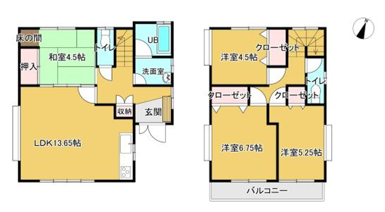 千葉市稲毛区園生町の間取り