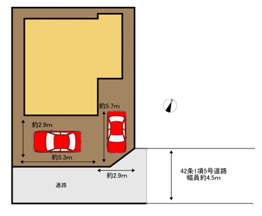 千葉市稲毛区園生町の区画図