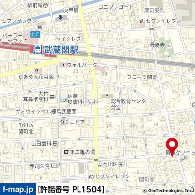 【地図】 | Ｖｅｒｏｎａ　武蔵関　Ｌｕｓｓｏ