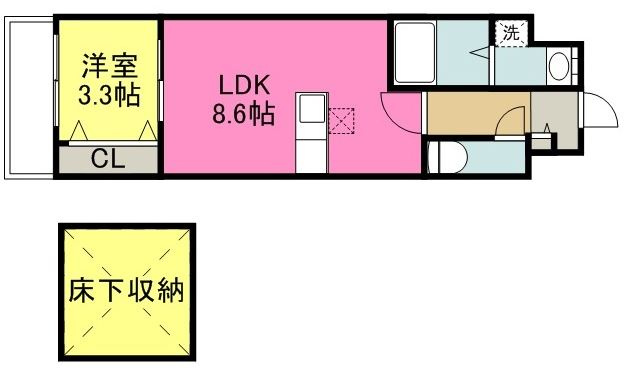 Riz Grande（リズグランデ）花畑駅前【キャッシュバック対象物件】の間取り