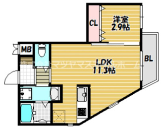 【間取り】 | St.Residence南津の辺
