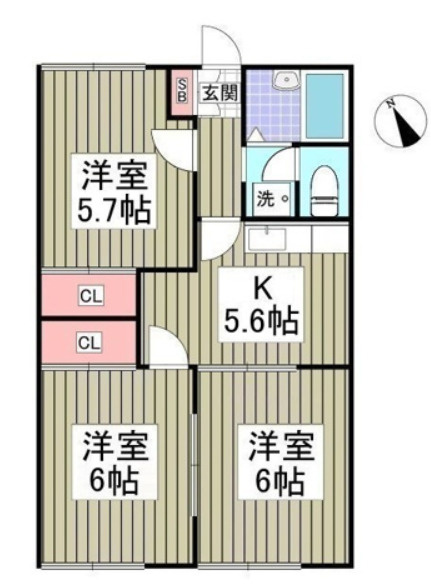 グランハイム稲葉Ａの間取り