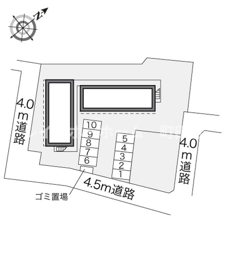 レオパレスペイサージュ※初期費用分割後払いサービス利用可能物件の区画図