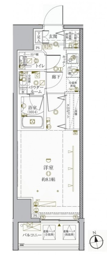 クレイシア秋葉原EASTの間取り|間取り