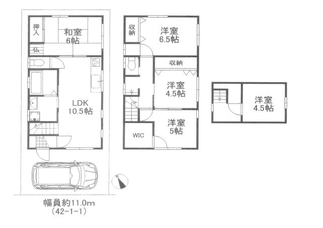 深阪　中古戸建の間取り