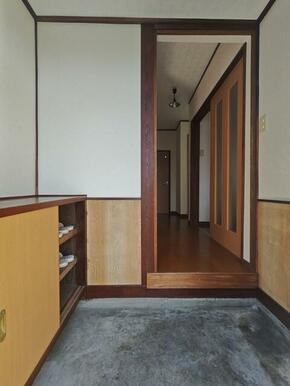 緒方貸家の玄関|シンプルで使いやすい玄関です