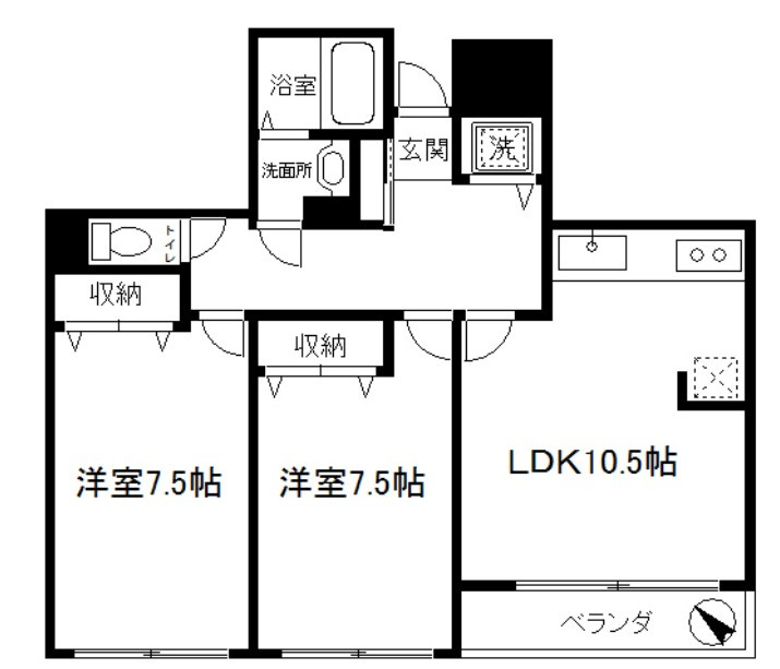 ラフィーヌ・ショコラの間取り
