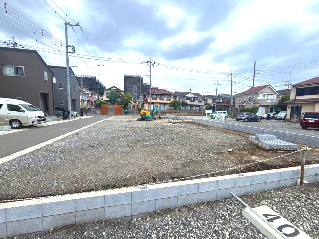 狭山市北入曽　新築戸建ての外観|閑静な住宅街です。