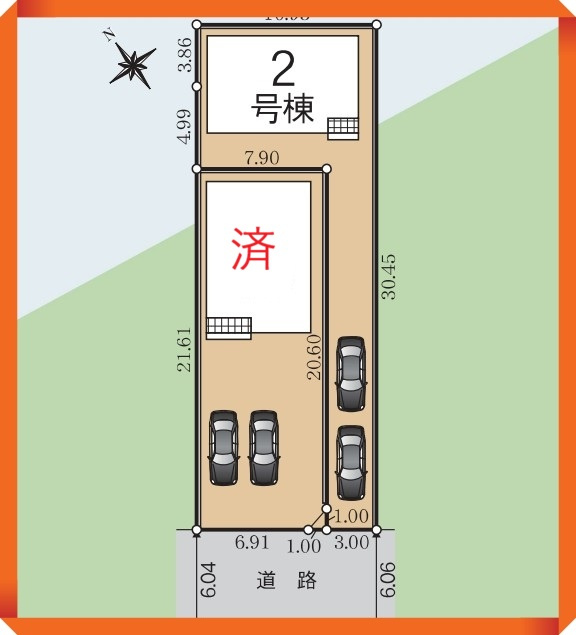 クレイドルガーデン　岡崎市栄町第４の区画図|ゆとりある区画設計で、家族全員の暮らしにフィットします。暮らしやすさを重視した区画です。									
									