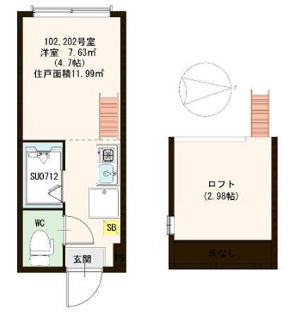 【間取り】 | ハーモニーテラス日ノ出町Ⅵ
